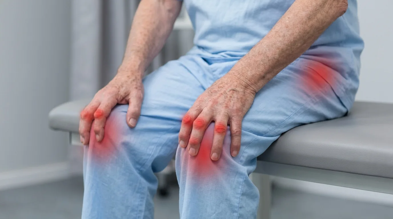 Douleurs articulaires multiples aux mains, genoux et hanche dans l'arthrose