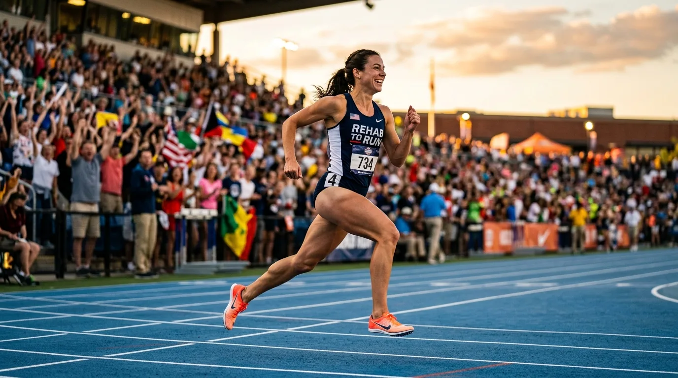Reprise du sprint après rééducation d'une déchirure musculaire