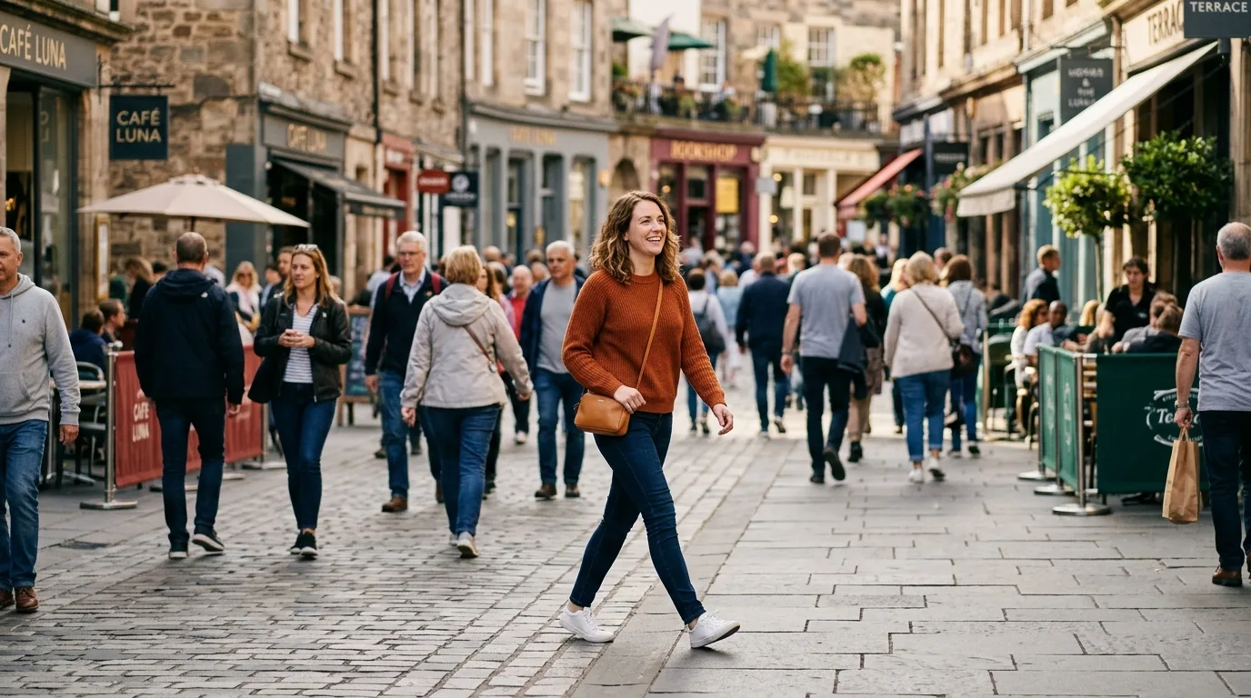 Marche confiante en environnement animé après rééducation vestibulaire de la dépendance visuelle