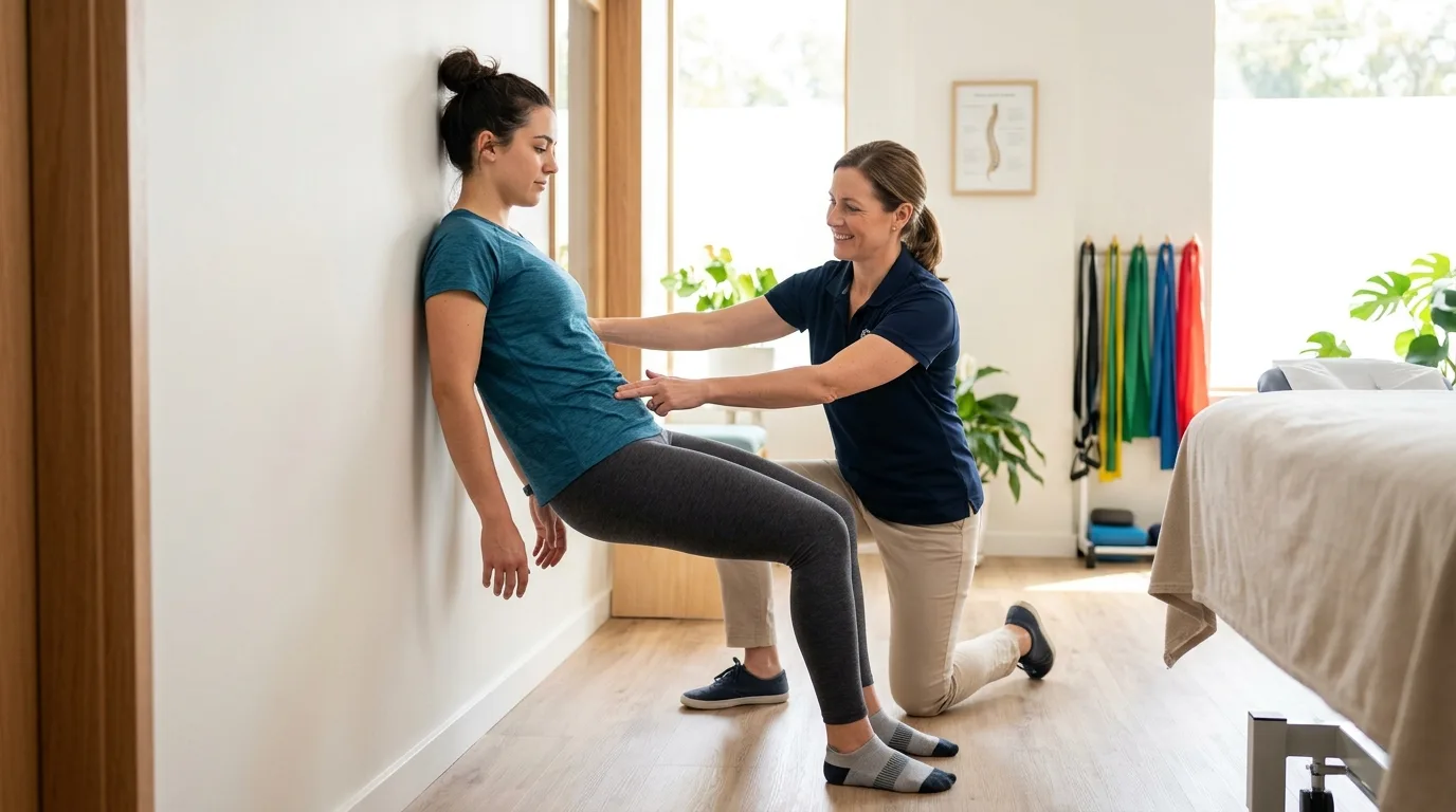 Exercice de rétroversion du bassin pour corriger l'hyperlordose lombaire