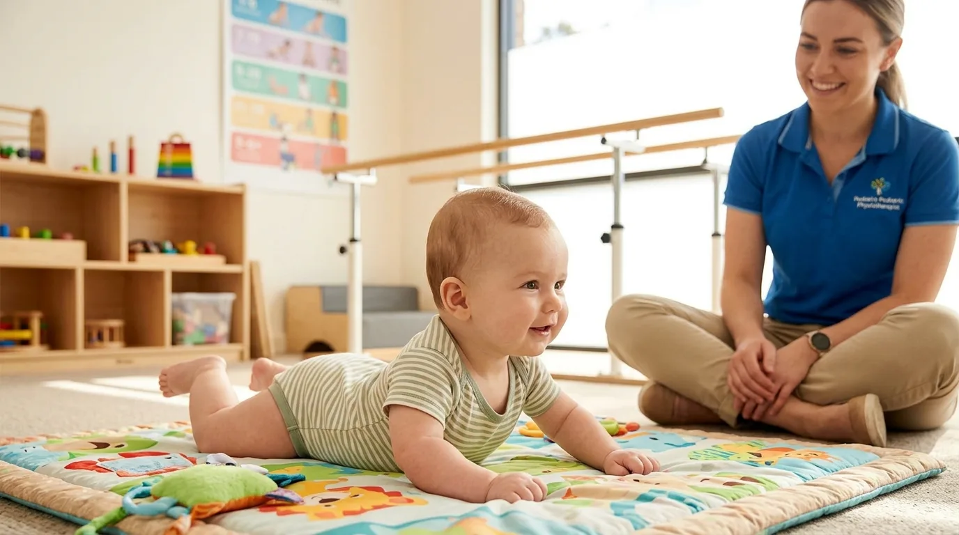 Bébé avec crâne symétrique après correction de la plagiocéphalie