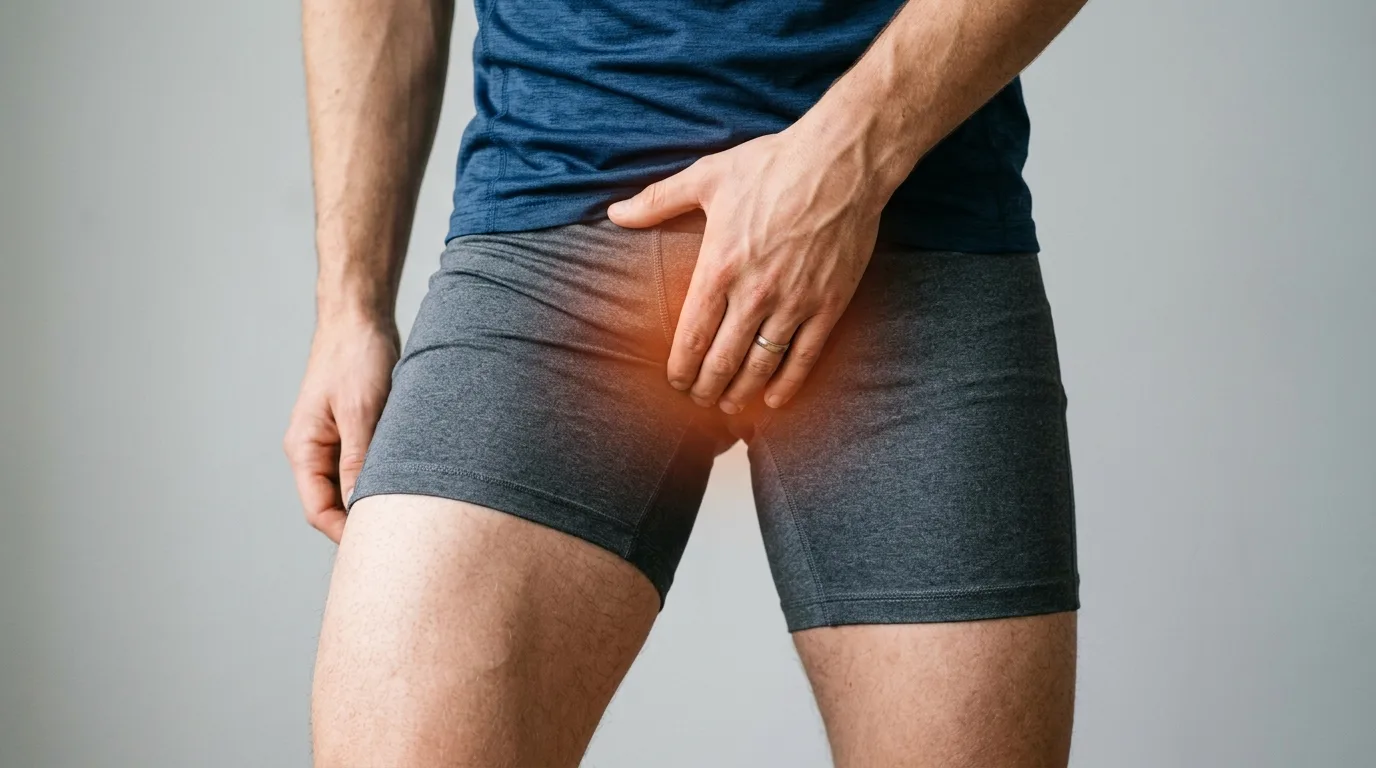 Douleur inguinale du sportif caractéristique de la pubalgie