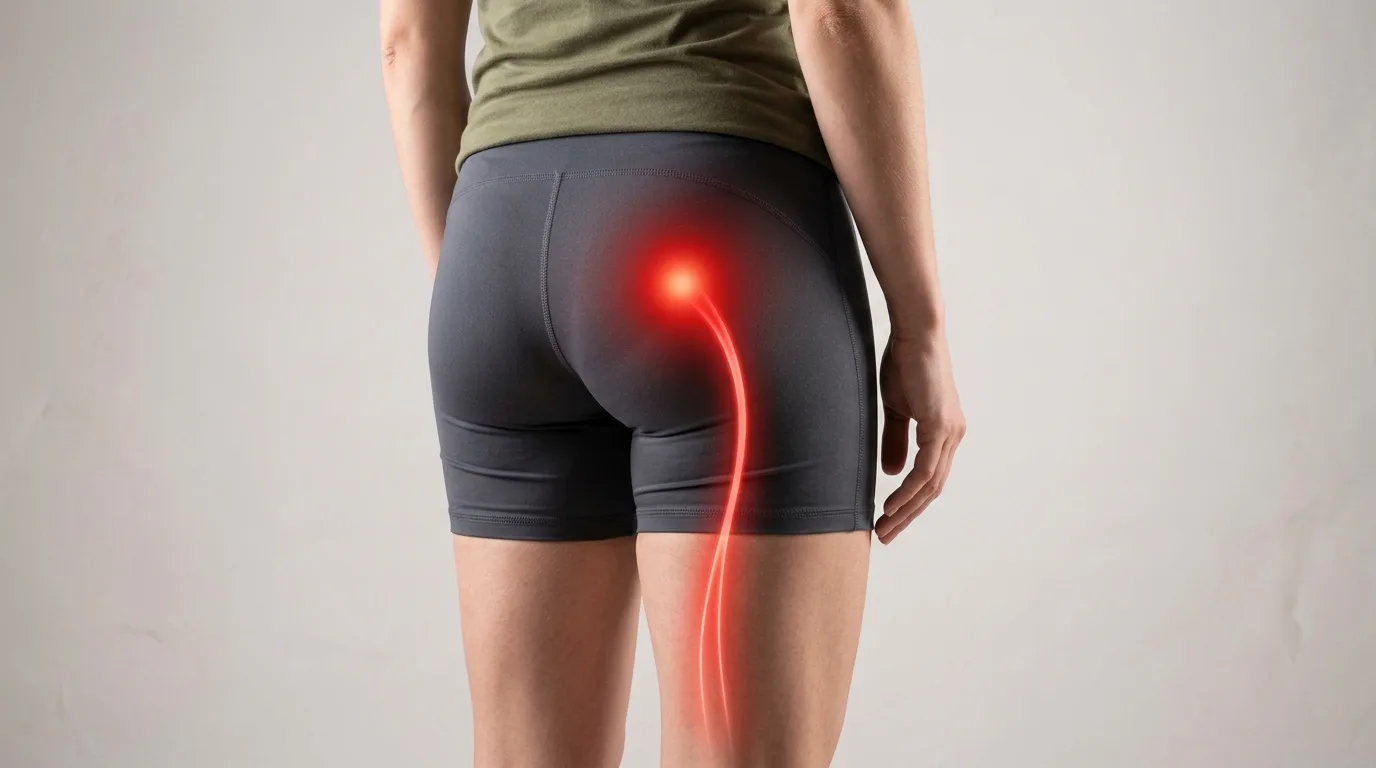 Douleur profonde de la fesse irradiant dans la jambe - syndrome du piriforme