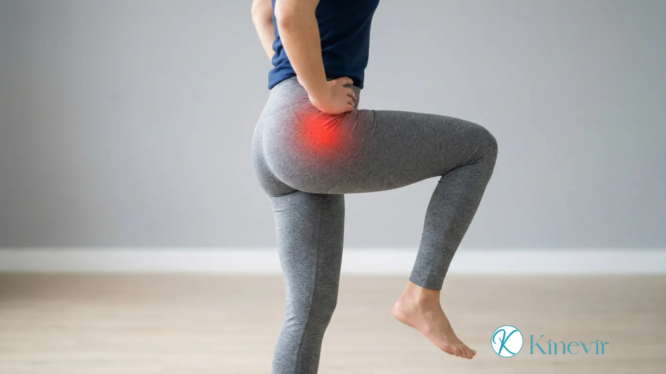 Douleur latérale de hanche avec signe de Trendelenburg dans la tendinopathie du moyen fessier